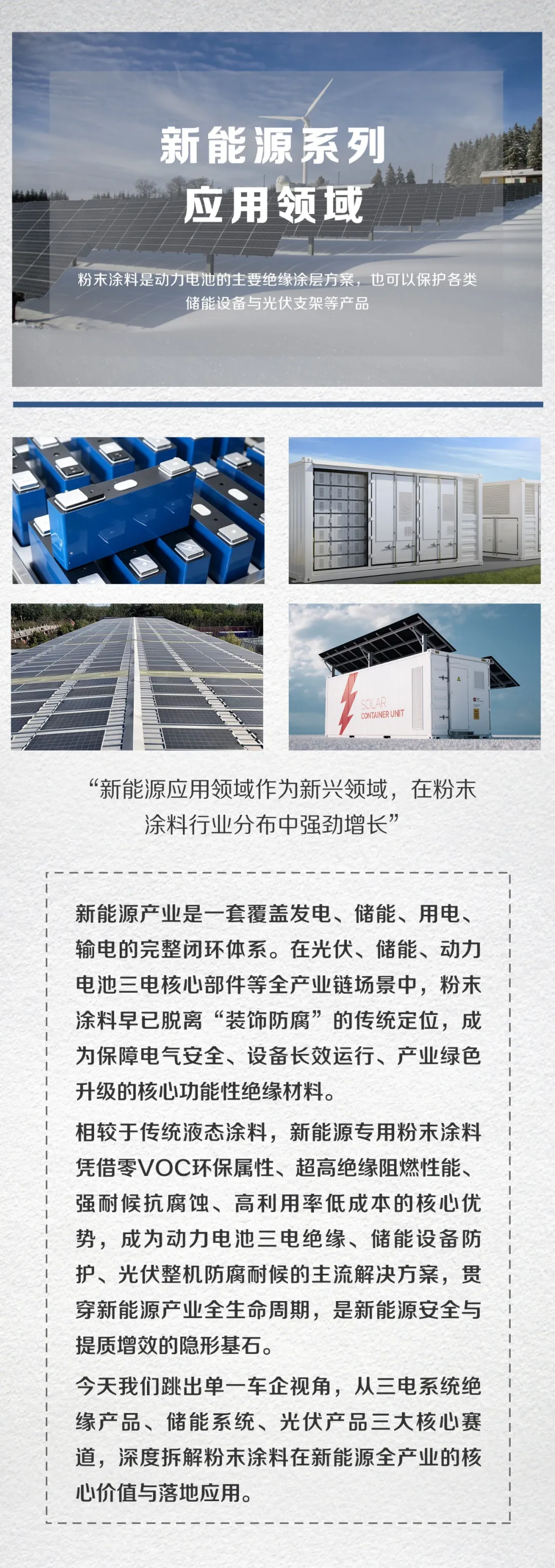 粉末涂料撑起新能源全产业的安全防护体系~